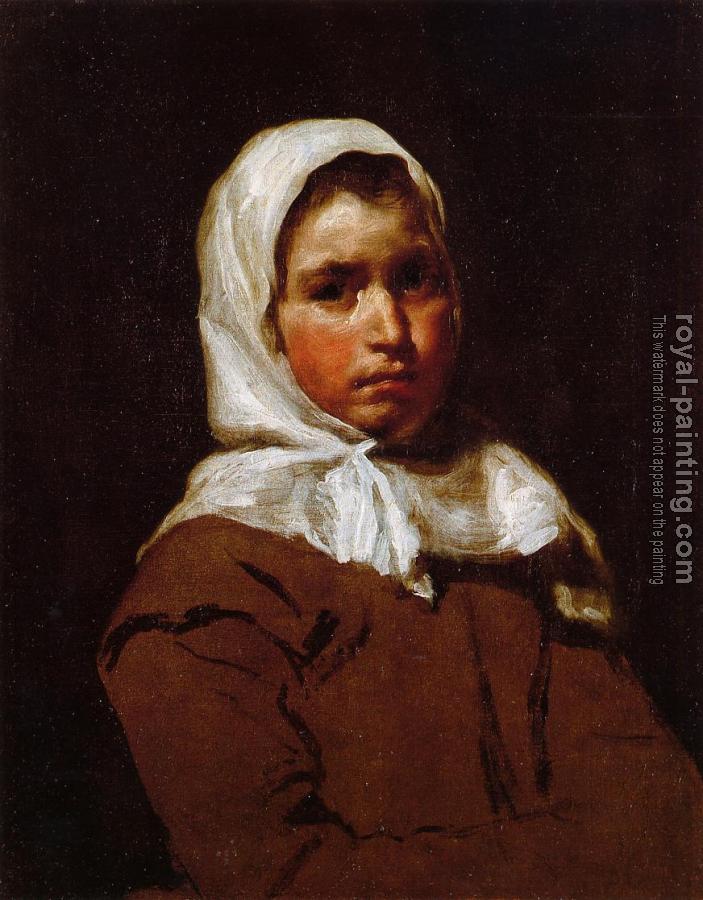 Diego Rodriguez De Silva Velazquez : Young Peasant Girl